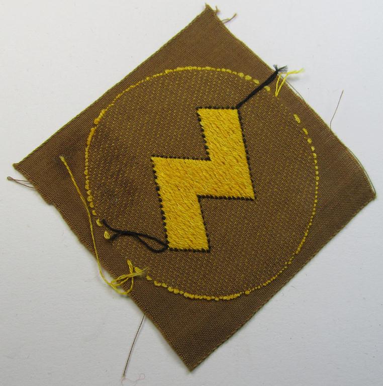 Attractive, DJ (ie. 'Deutsches Jungvolk') arm-badge as was specifically intended for usage by a member who served within the: 'Oberbann 2' (being a 'virtually mint- ie. unissued' example that is void of an 'RzM'-etiket)