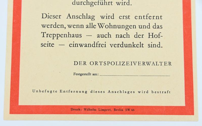 German Third Reich Darkness Note