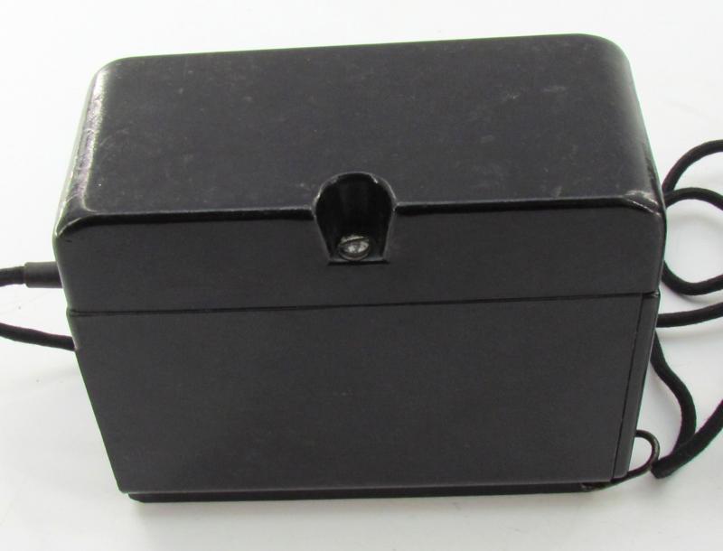 Wehrmacht Bakelite Desk telephone 38 with side box dated 1943