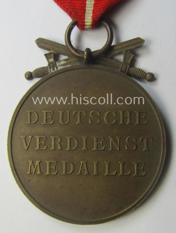 'Deutsche Bronzene Verdienstmedaille des Deutschen Adler Ordens mit Schwn.' (being a typical '30'-marked example)