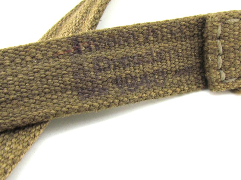 Wehrmacht Early Short Gasmask Cannister With Straps