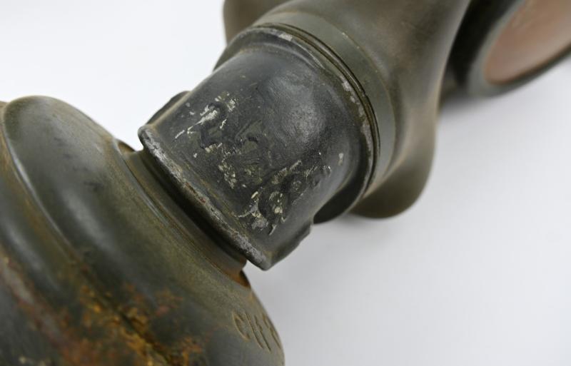 German WH M31 Camo Gasmask & Cannister