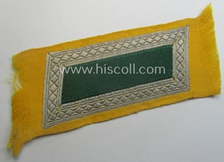 Regrettably single, (entirely!) 'BeVo'-woven, NCO-pattern 'Ostvölker'-collar-tab as intended...