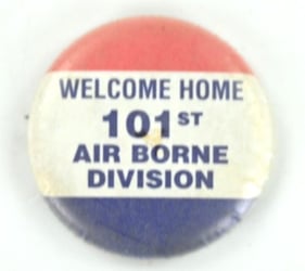 US WW2 101st Airborne Division Welcome Home Button
