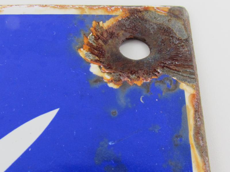 Enamel Sign RLB Blockwart Reichsluftschutzbund ( Reproduction? )