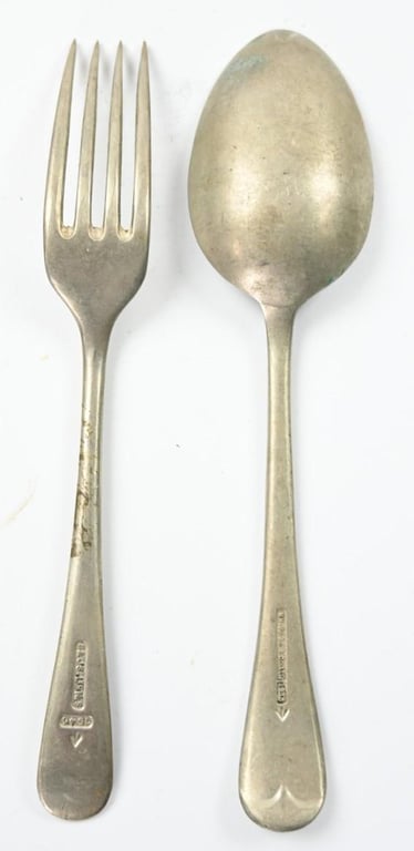 British WW2 Fork & Spoon Set