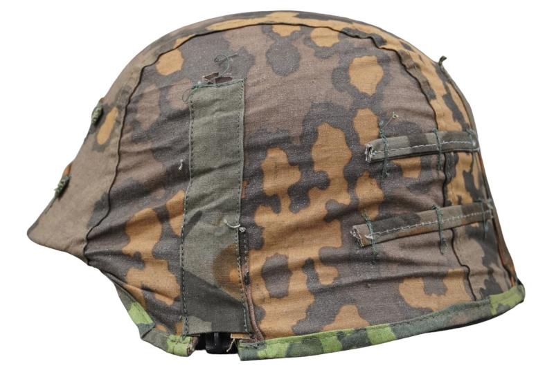 Waffen SS M42 Helmet Cover in Oakleaf A Camouflage