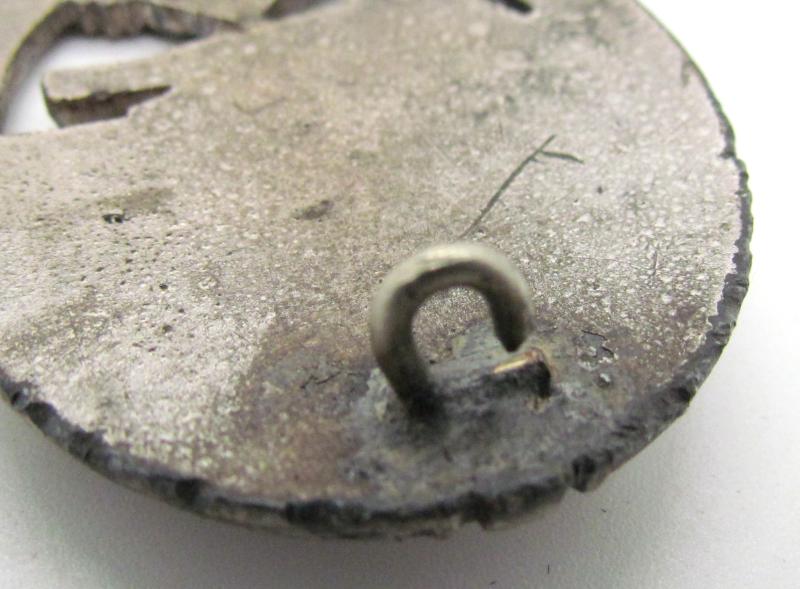 Panzer assault badge in silver "small w" Wurster, Rare