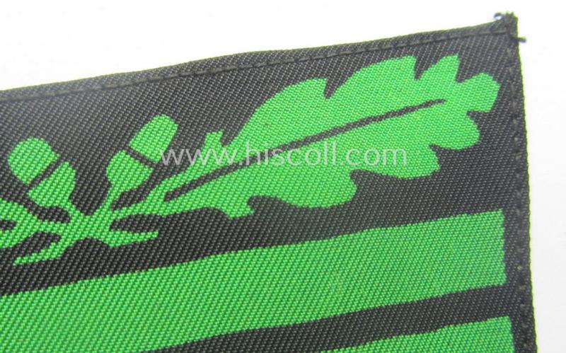 Single - and clearly tunic-removed! - officers'-pattern, WH (Heeres o. Waffen-SS) rank-insignia-bar (for usage on the camouflaged-uniforms) as used by an officer holding the rank of: 'Hauptmann' (ie.: 'SS Hauptsturmführer')