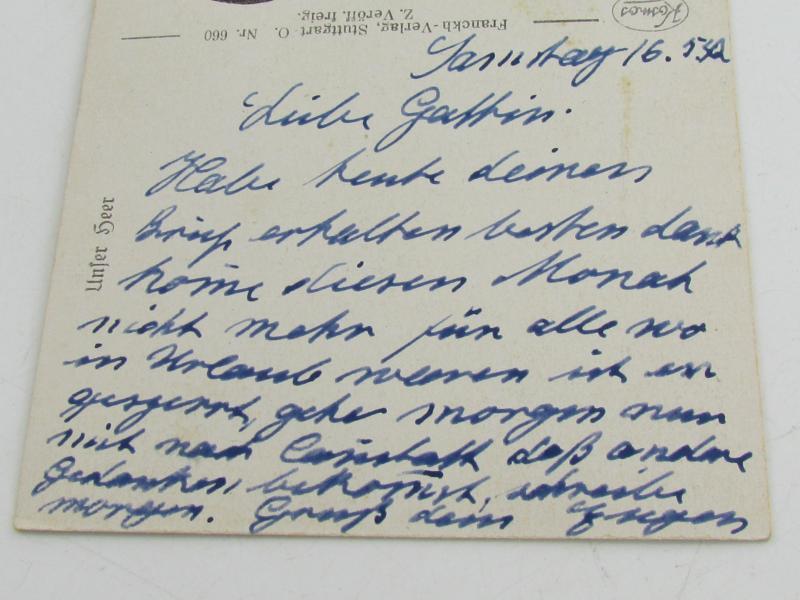 Postcard: Unser Heer....Cavalry