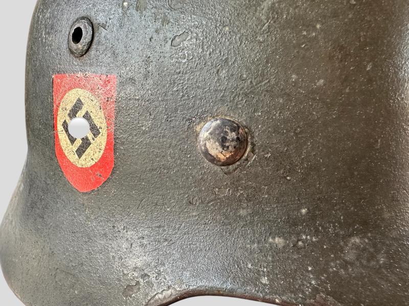 Police Double Decal M35 Re-Issued Helmet