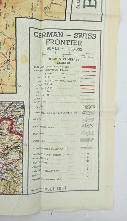 USAAF WW2 Pilot Escape Map 43A/B