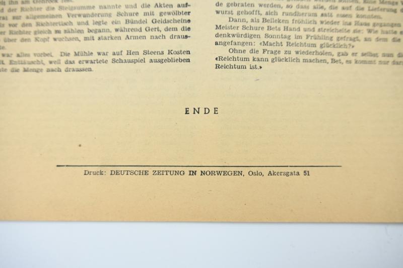 German WW2 Soldiers in Norway Booklet Roman