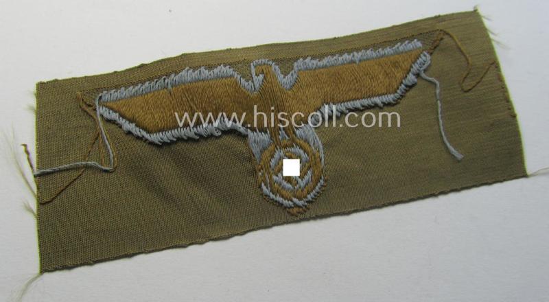 WH (Heeres) 'tropical-issue' (ie. DAK or: 'Deutsches Afrika Korps'-related-) side-cap-eagle