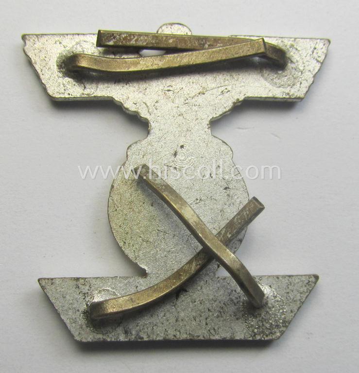 Moderately used- and/or worn (but not mounted!) example of a: 'Wiederholungsspange zum EK II. Kl.' as was (I deem) produced by the: 'Wilh. Deumer'-company