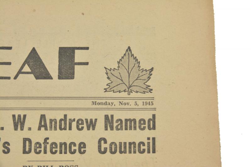Canadian Maple Leaf Newspaper