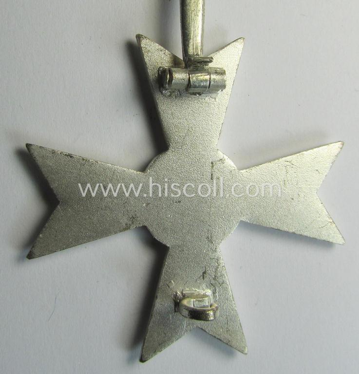 Superb - luxuriously-styled! - 'KvK 1. Klasse ohne Schwertern' being an attractive and maker- (ie. '50'-) marked specimen that is executed in typical, silverish-coloured metal (ie. 'Buntmetall') and that comes in a wonderful condition