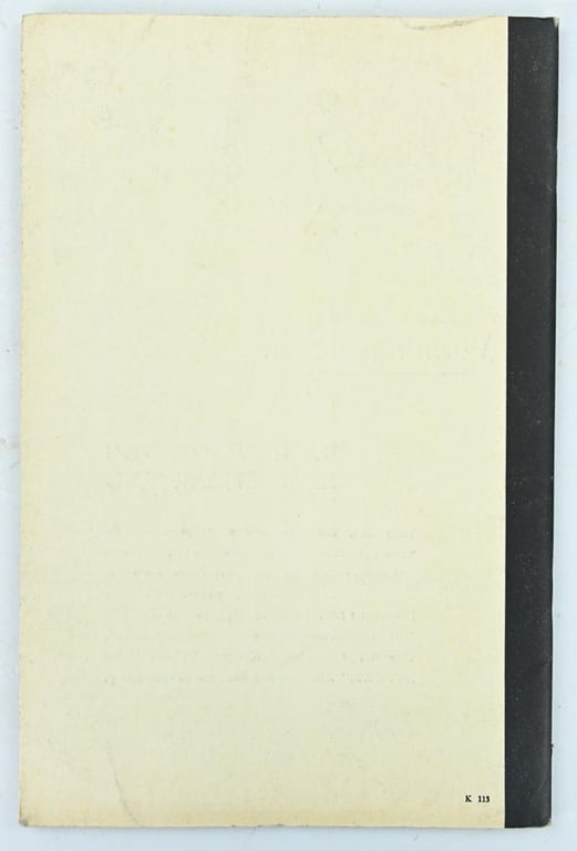 Dutch SS Booklet 'Vormingsbladen' Loumaand 1942