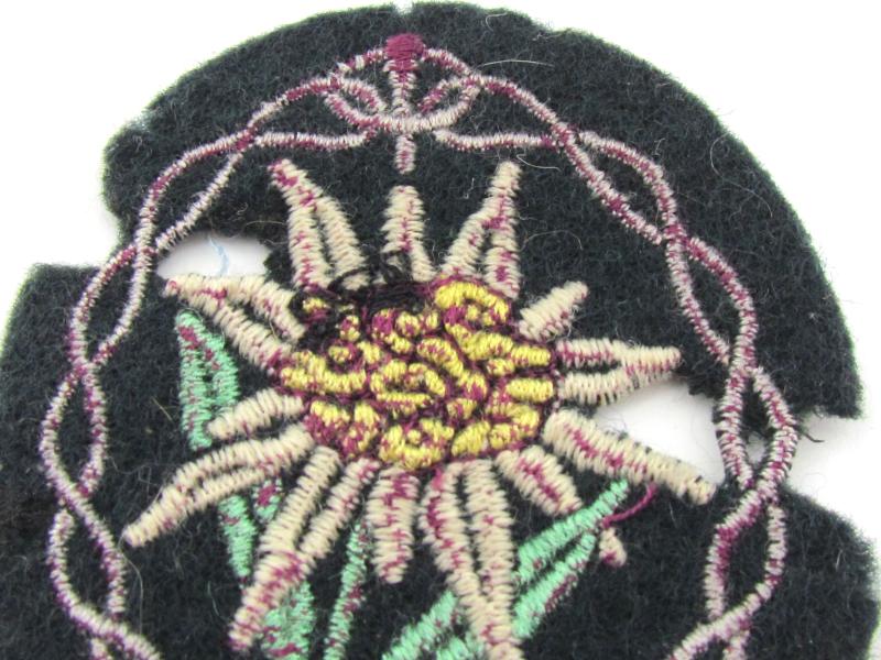 Wehrmacht Gebirgsjäger Edelweiss sleeve badge