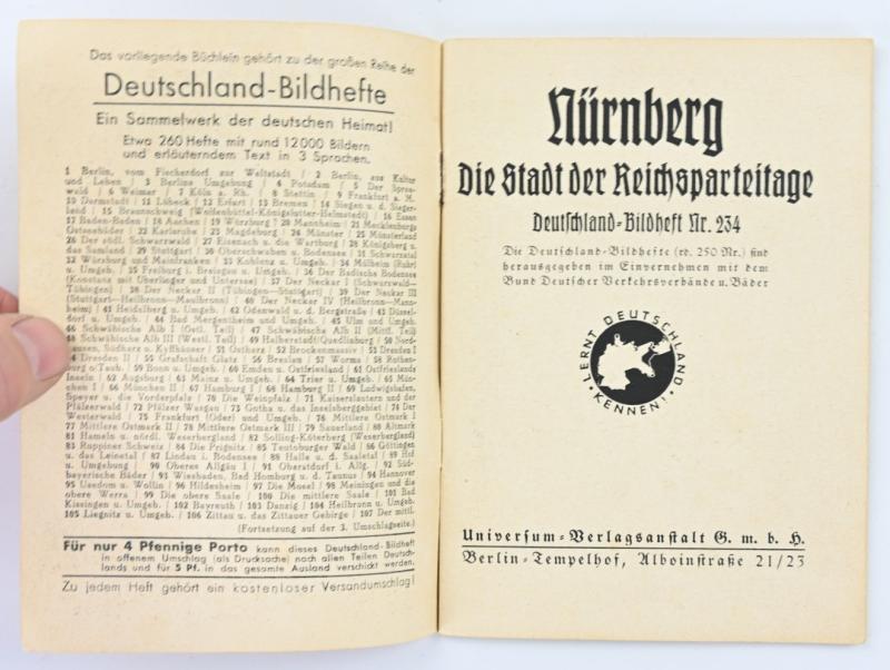 German Reichsparteitag Nurnberg Remembrance Booklet