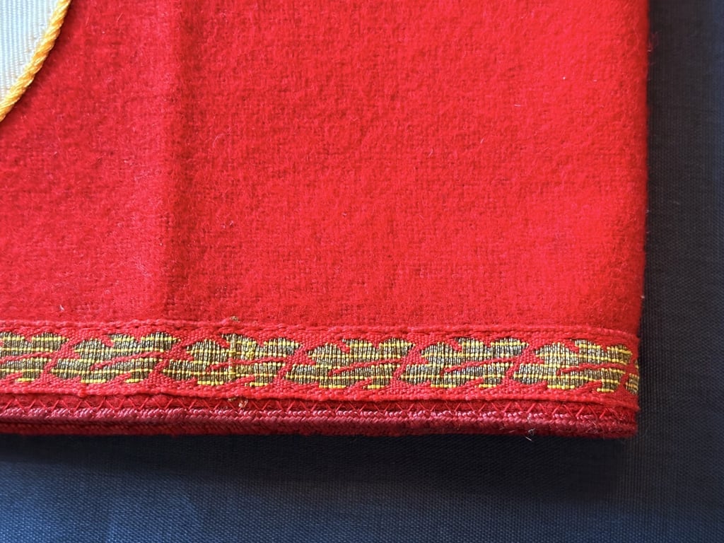GERMAN WWII AUTHENTIC POLITICAL LEADERS NSDAP THIRD REICH GAU LEVEL ARMBAND WITH RZM PAPER TAG.