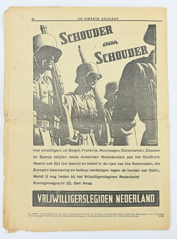 Dutch SS Magazine 'De Zwarte Soldaat' 1942