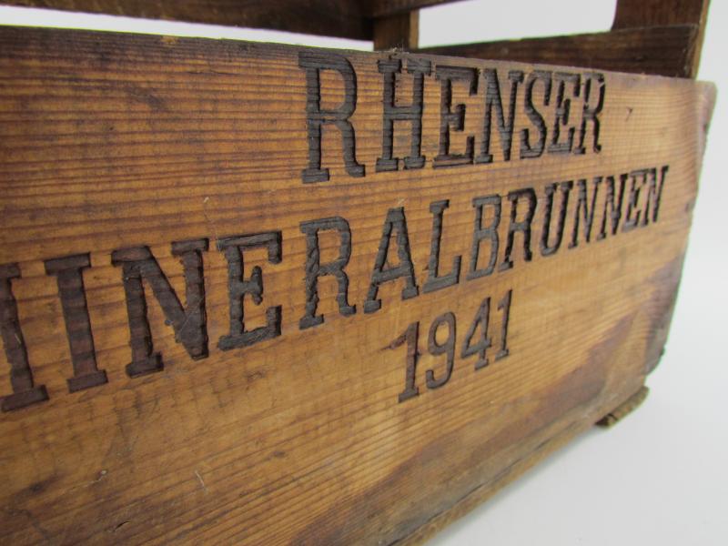 Wooden water Bottle Crate 1941