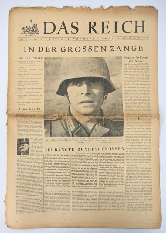 German Newspaper “Das Reich” October 1941
