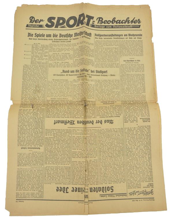 German Third Reich Newspaper 'Nationalblatt'