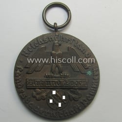 Darkened golden-bronze-toned, typical 'Reichsnährstand'- (ie. 'RNSt.'-) related, (portable)...