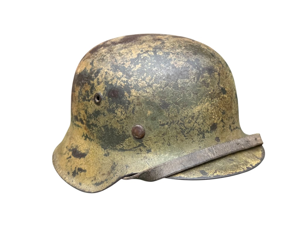 M42 Camouflage Helmet battle damage