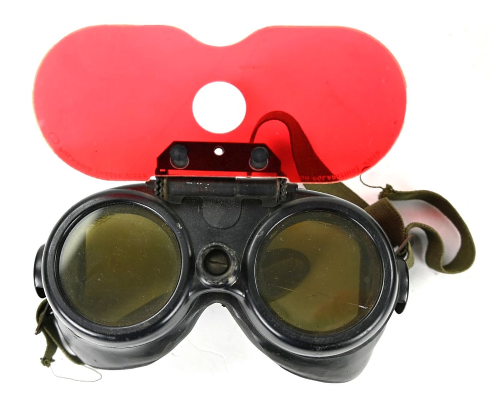 USAAF WW2 Airgunner Goggle in Case