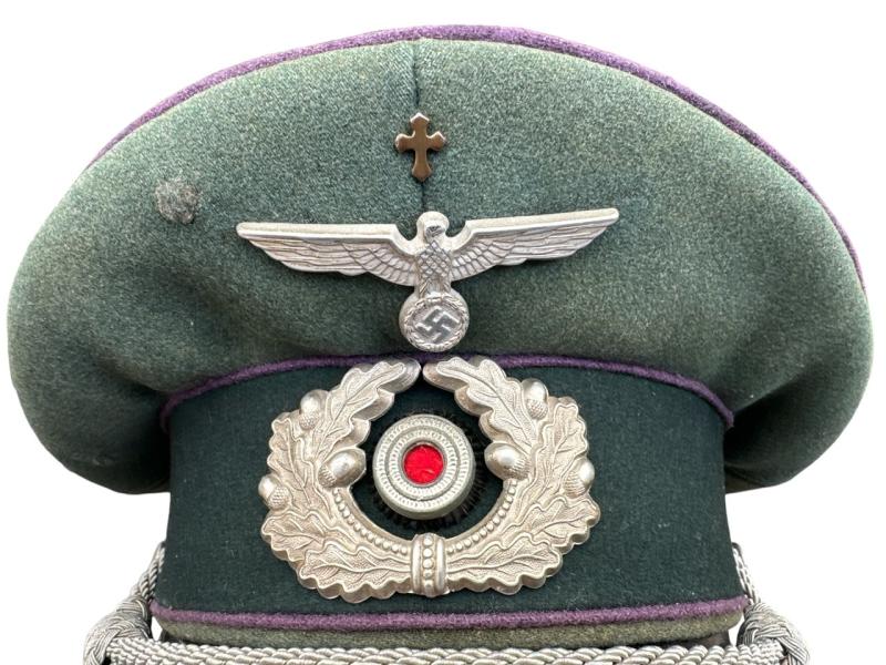 Wehrmacht Army (Heer) Chaplain Visor Cap...Rare!
