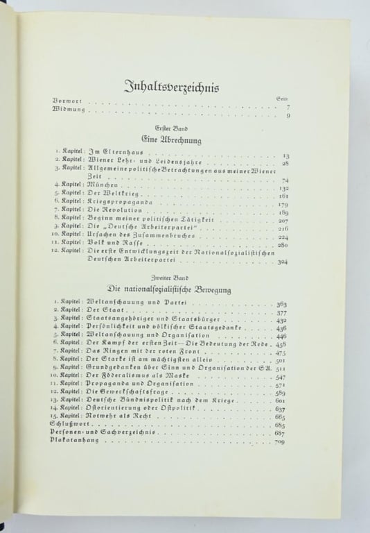 German Adolf Hitler Mein Kampf Book '50 Years anniversary'