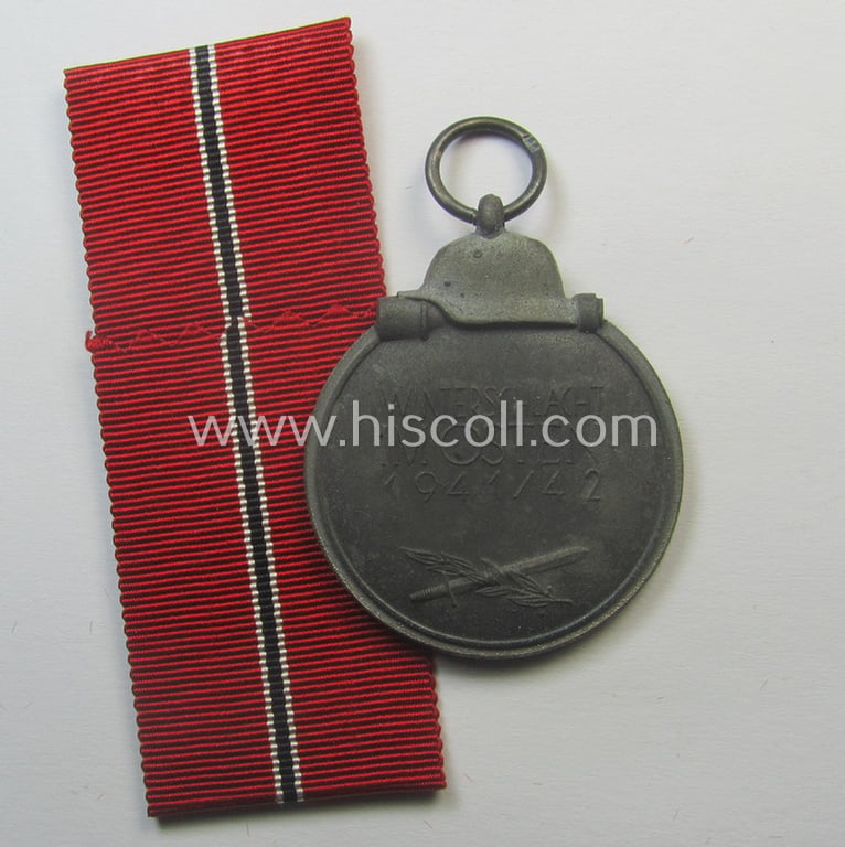 Medal-set: 'Winterschlacht im Osten 1941-42' being a maker- (ie. '13'-) marked specimen by the maker: 'Gustav Brehmer'