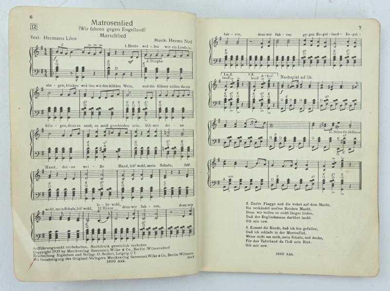 German WH Songbook 'Kamerad sing mir'