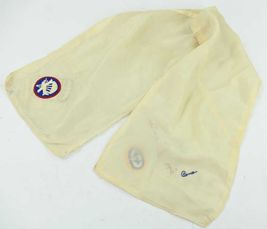 US WW2 82nd Airborne 504th PIR Patched Scarf