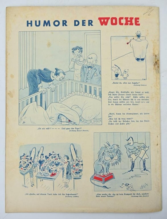 German Third Reich Magazine 'Die Woche' 1940