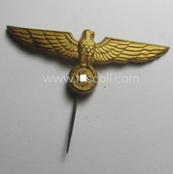 WH (Kriegsmarine) 'single-pattern'-eagle-pin being a non-marked example as...