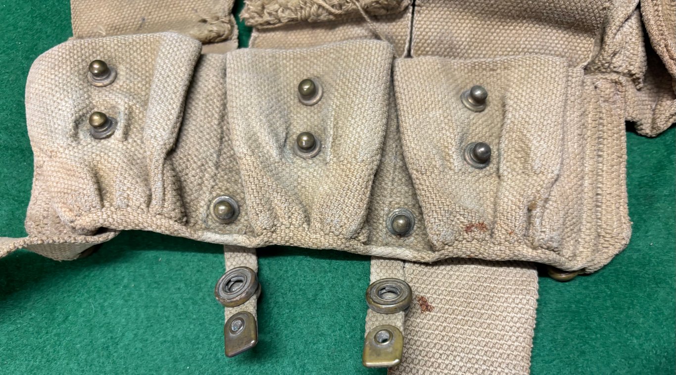 1908 Pattern Web Equipment  Cartridge Carriers Dated 1918