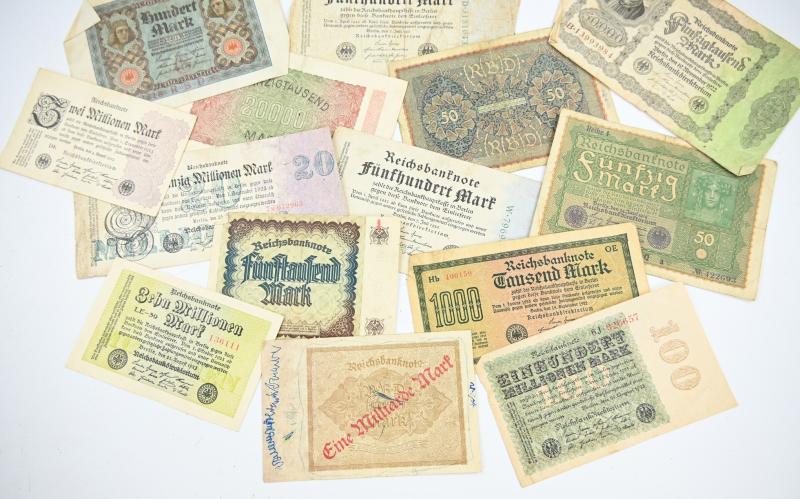 German Inflation Period Banknote Set