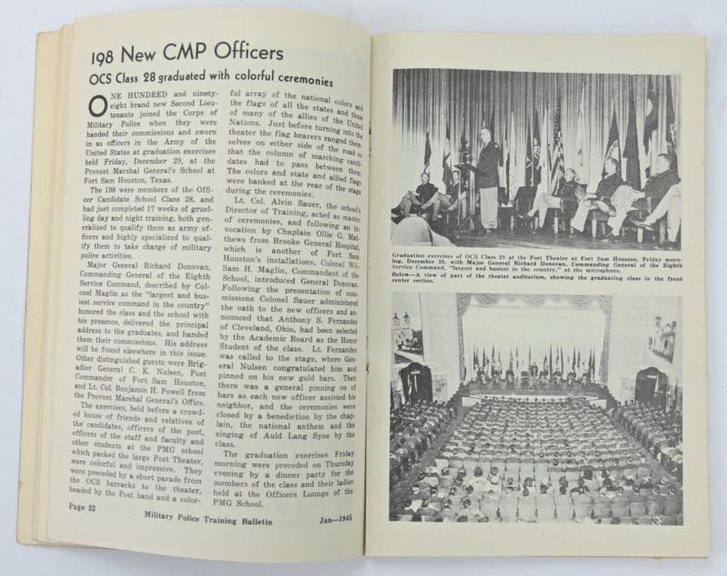 US WW2 Military Police Training Bulletin