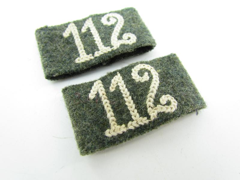 WH (Heer) Slip-ons for the 'Infanterie-Regiment 112'