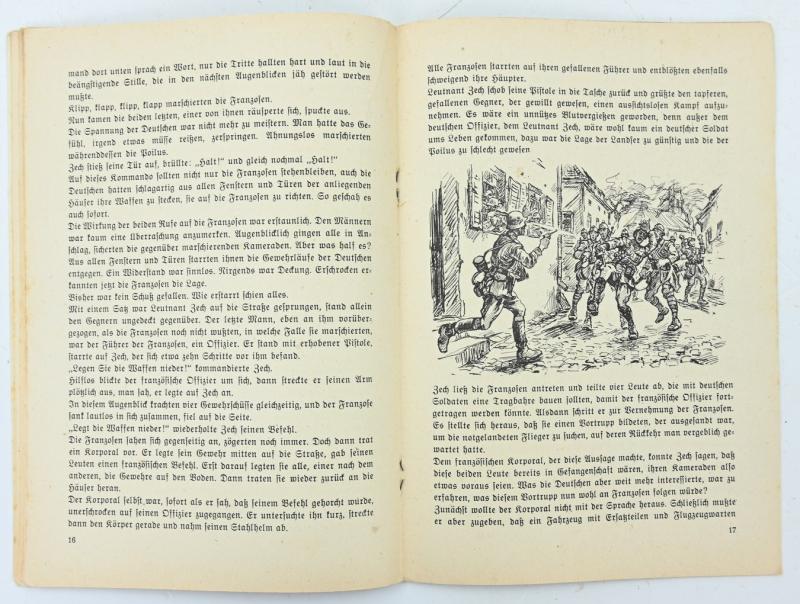 German Hitler Youth Booklet 'Die uberraschten Poilus'