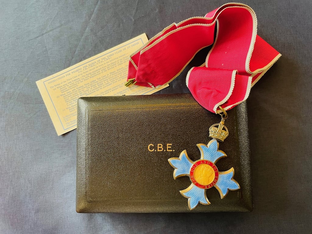 RARE NAMED EIIR CBE GROUPING WITH PHOTOGRAPHS TO FIRE CHIEF LONDON BRIGADE 1968