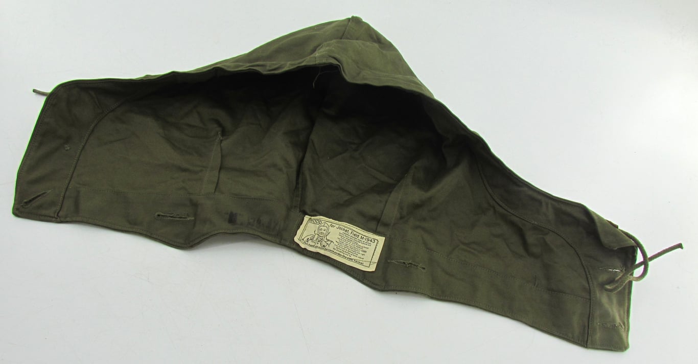US WWII M43 M-1943 Combat Jacket Hood