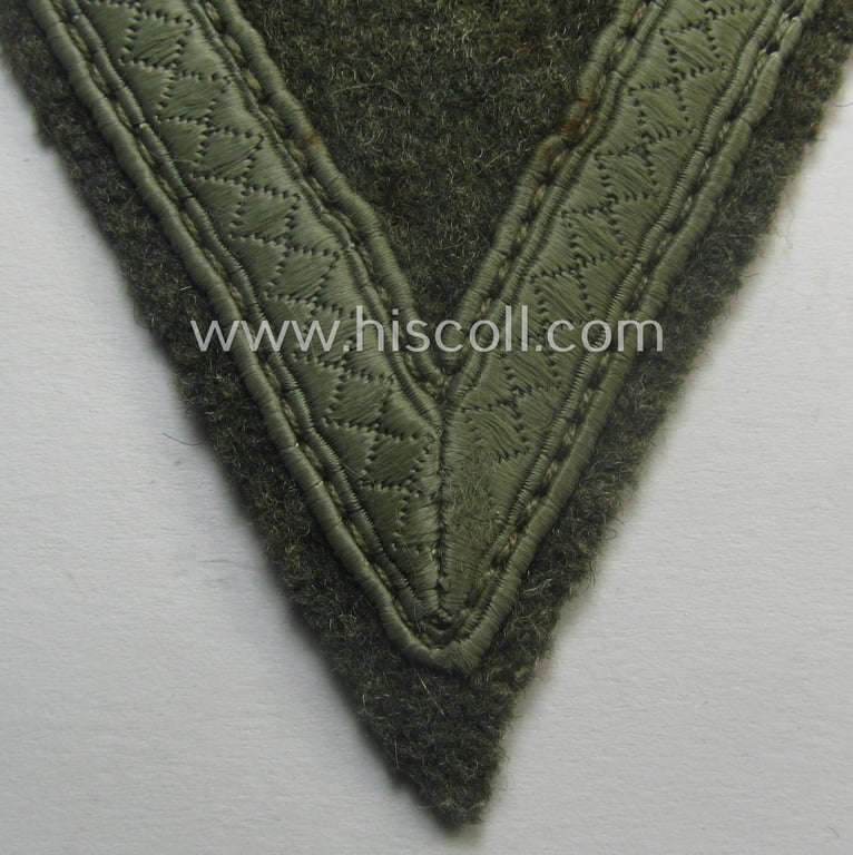 Truly used- and/or worn, WH (Heeres) 'Armwinkel' (or: arm-chevron): 'Gefreiter'