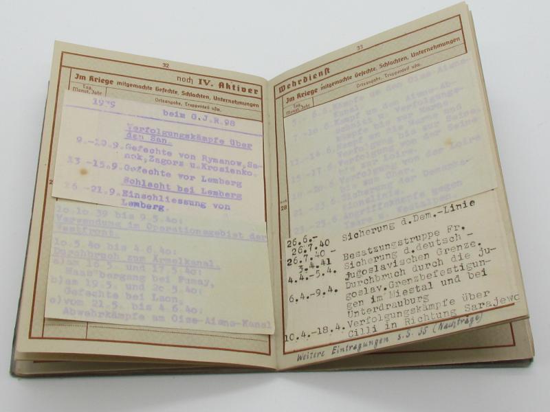 Wehrmacht ( Gebirgsjäger ) Wehrpass + Cover