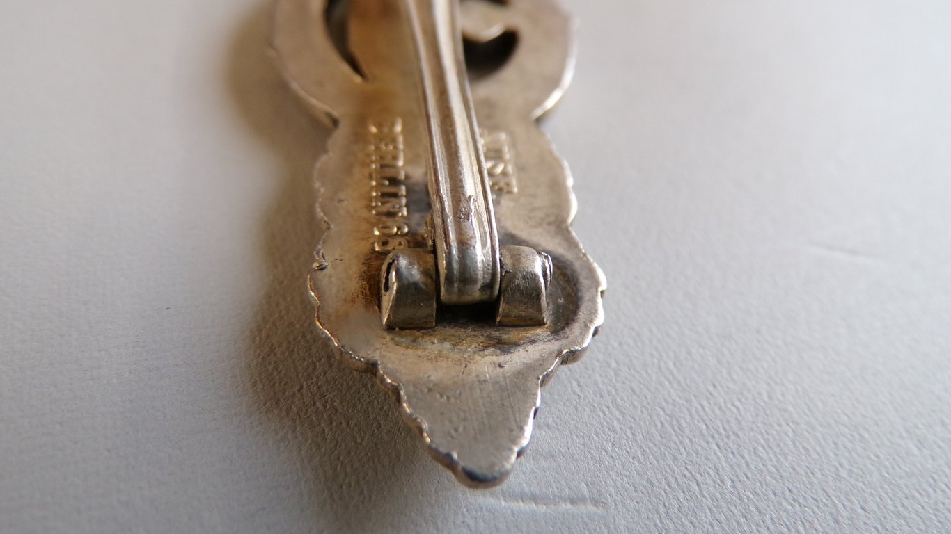 U-Boat Front Clasp in Silver Schwerin Berlin