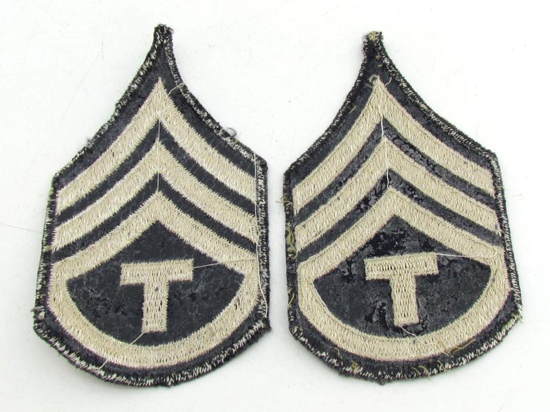 US WWII NCO Rank Chevron Set